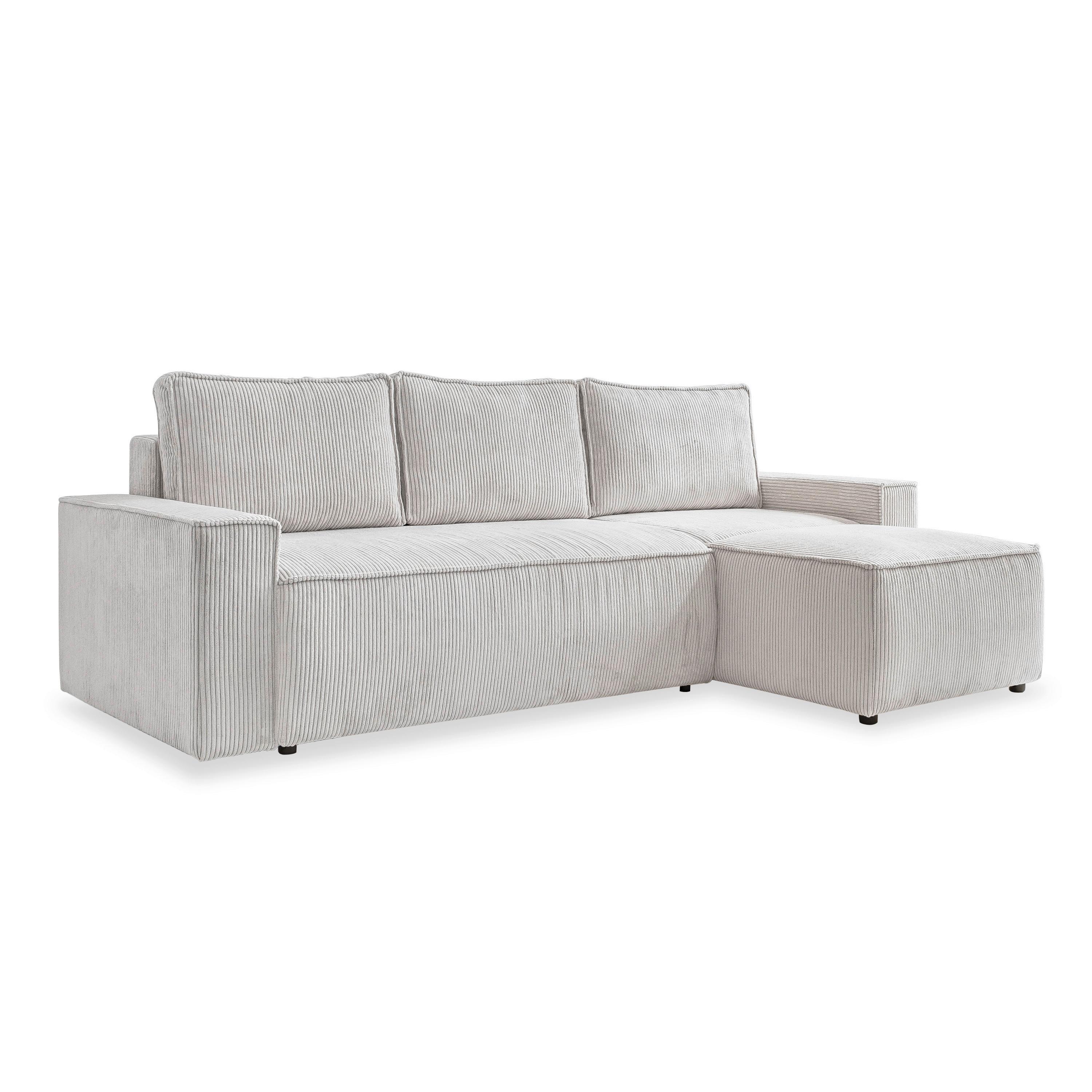 Rozkladacia sedačka OLIVER, obojstranná montáž, béžová - čierna/béžová, Design, textil/plast (250/156cm)