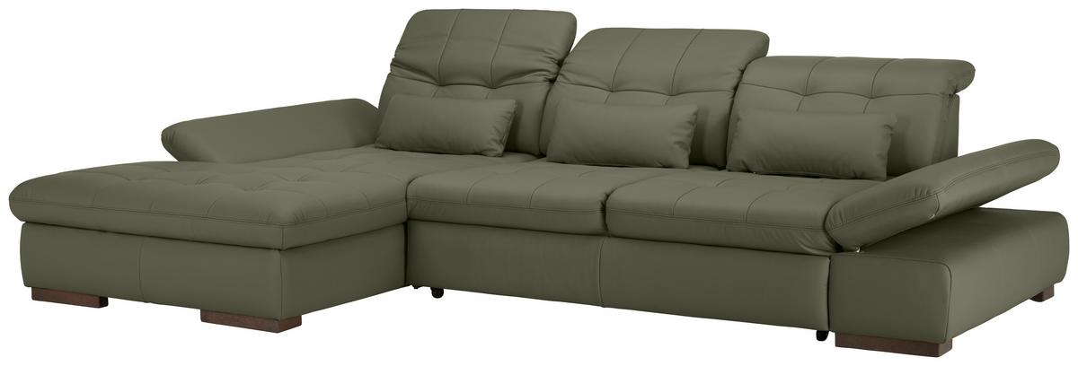 Rohová sedačka SANFINO, levá, antracitová pravá kůže - barvy chromu/antracitová, Konvenční, kov/kůže (199/305cm) - Premium Living
