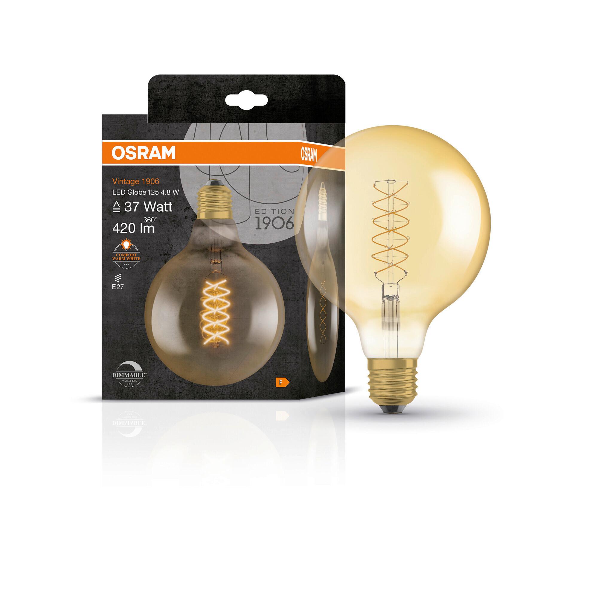 LED-Leuchtmittel Vintage 1906 Led Dim37 4.8w/22 - Goldfarben, Basics, Glas (12,4null) - Ledvance