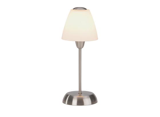 Tischleuchte Meli - Weiß/Nickelfarben, KONVENTIONELL, Glas/Kunststoff (35cm) - Ombra Tischleuchte Meli - Weiß/Nickelfarben, KONVENTIONELL, Glas/Kunststoff (35cm) - Ombra