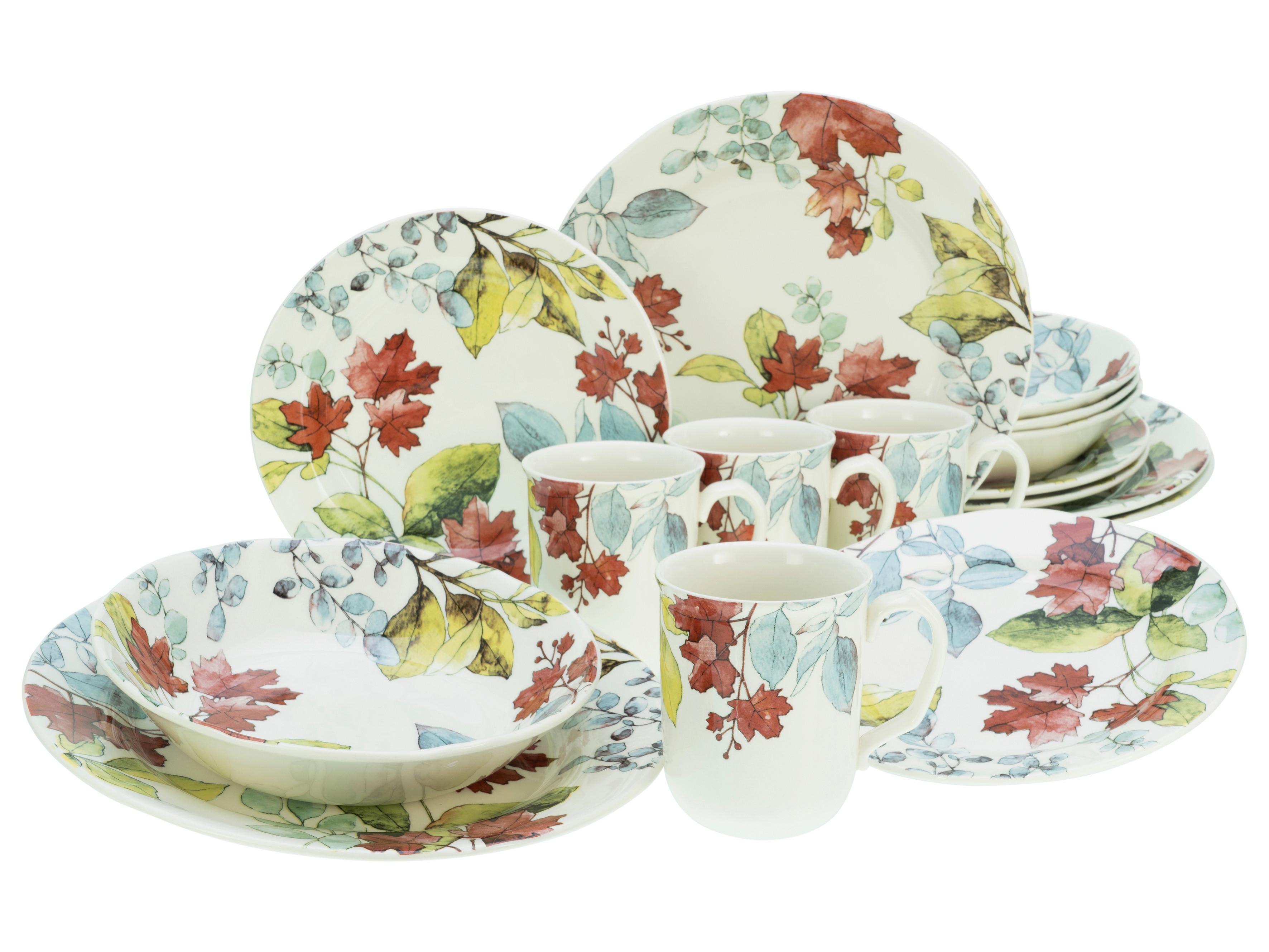 Kombiservice Keramik 4 Personen Geschirr Set - Multicolor, Keramik (33/31/31cm) - Creatable