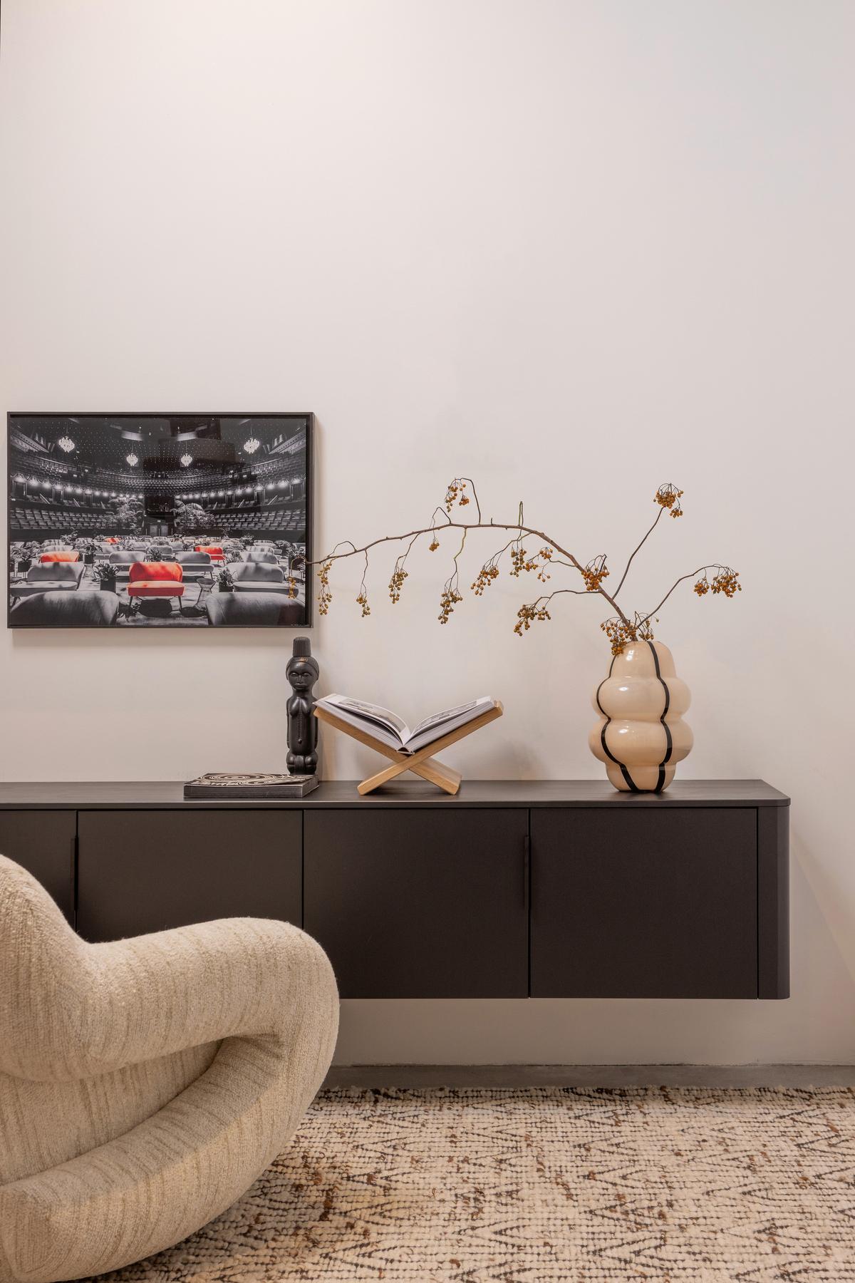 LOWBOARD Gunnar Schwarz B: 200cm - Schwarz, Design, Holz (200/56/44cm) - Livetastic