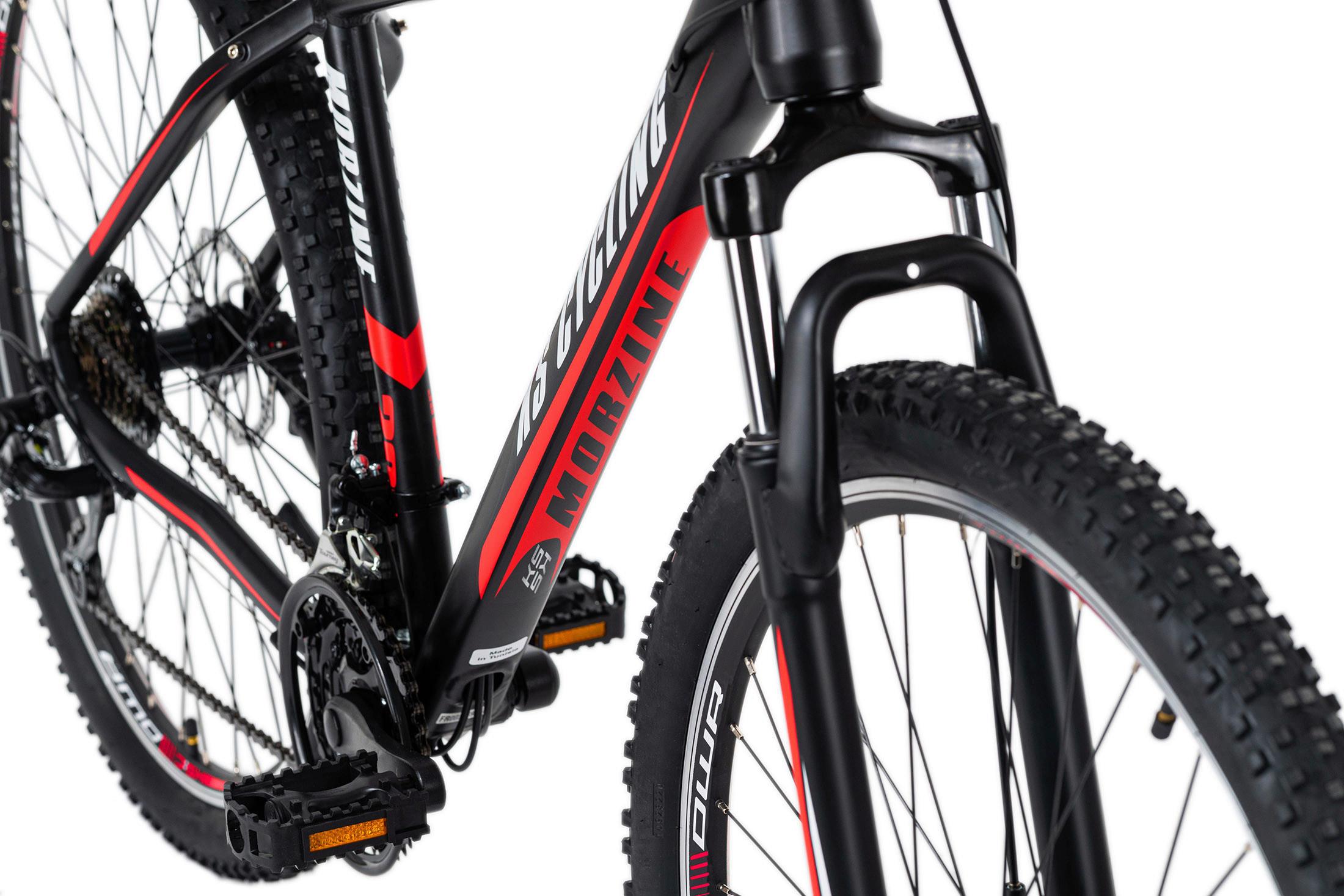 Mountainbike Hardtail 29 Zoll Morzine 21 Gänge - Rot/Schwarz, Basics, Metall (139/76/21cm) - KS Cycling