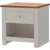 Nachttisch Emerald Creme B: 45 Cm - Eichefarben/Creme, Design, Holzwerkstoff (45/46/35cm) - MID.YOU
