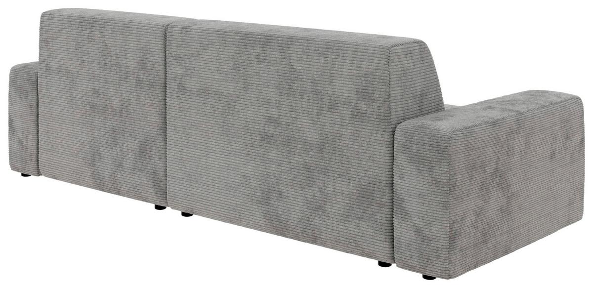 Ecksofa Wien, Grau S: 246x162 cm - Schwarz/Grau, MODERN, Textil (246/162cm) - Trendmanufaktur