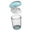 Schüttdose Bruni 0,5 Liter - Transparent/Weiß, KONVENTIONELL, Kunststoff (11/9/14,5cm)