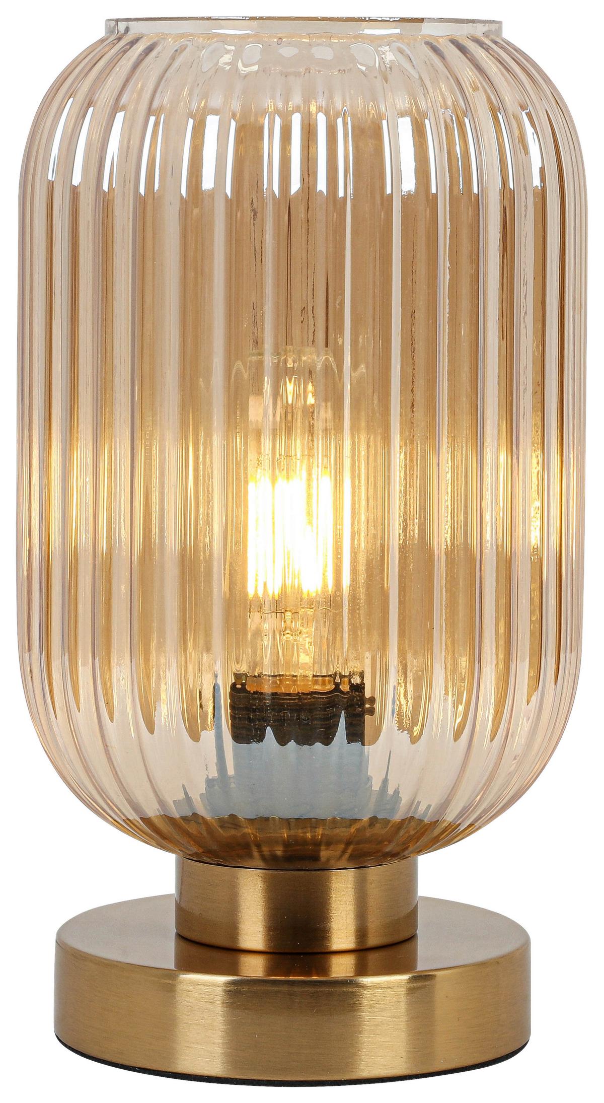 STOLNÍ LAMPA EXI - barvy mosazi, Moderní, kov/plast (14/24cm) - Mömax
