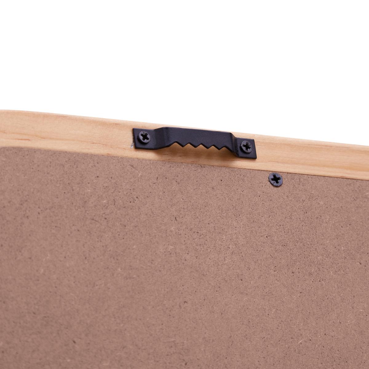 ZRKADLO WAVE -EXKLUSIV- - prírodná farba/farba borovice, Natur, drevo/kompozitné drevo (50/100/2cm) - Mömax