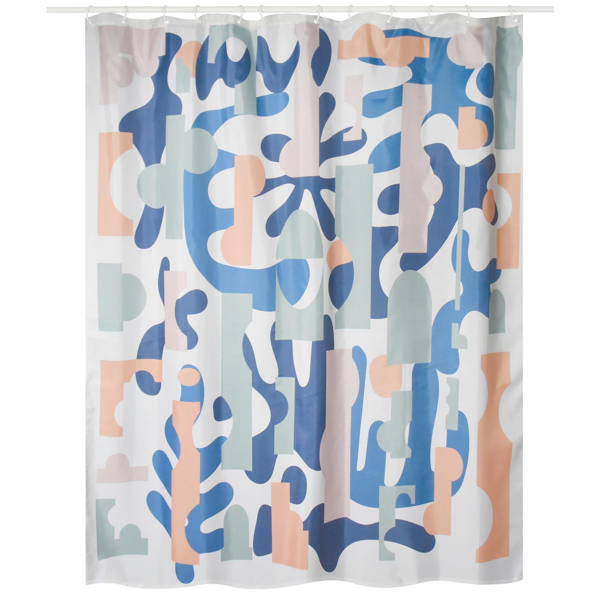 Duschvorhang Solea 100% Polyester - Multicolor, Basics, Textil (180/200cm) - MSV