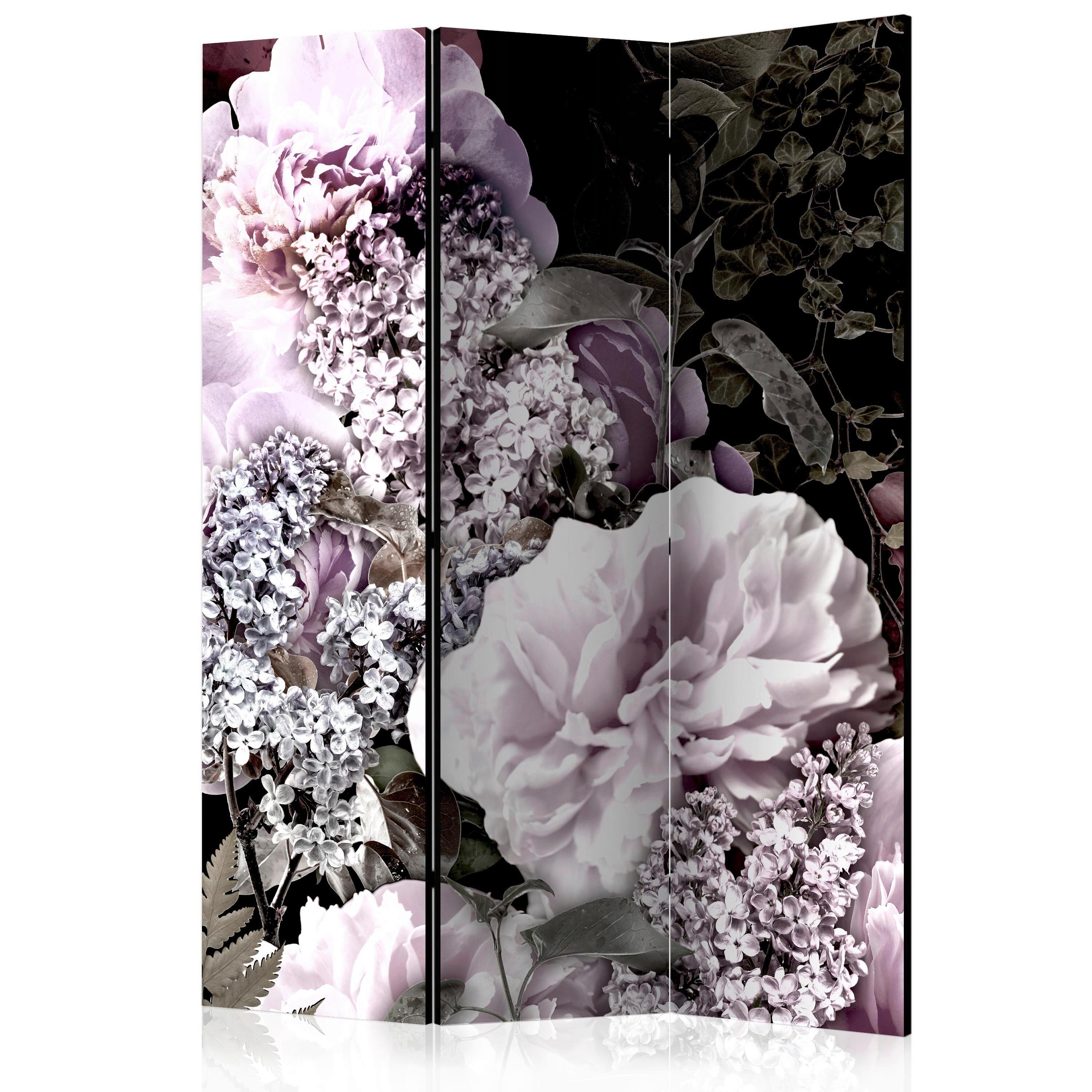 PARAVENT Flieder Magenta B: 135 cm - Flieder/Magenta, Basics, Holz/Textil (135/172/3cm) - artgeist