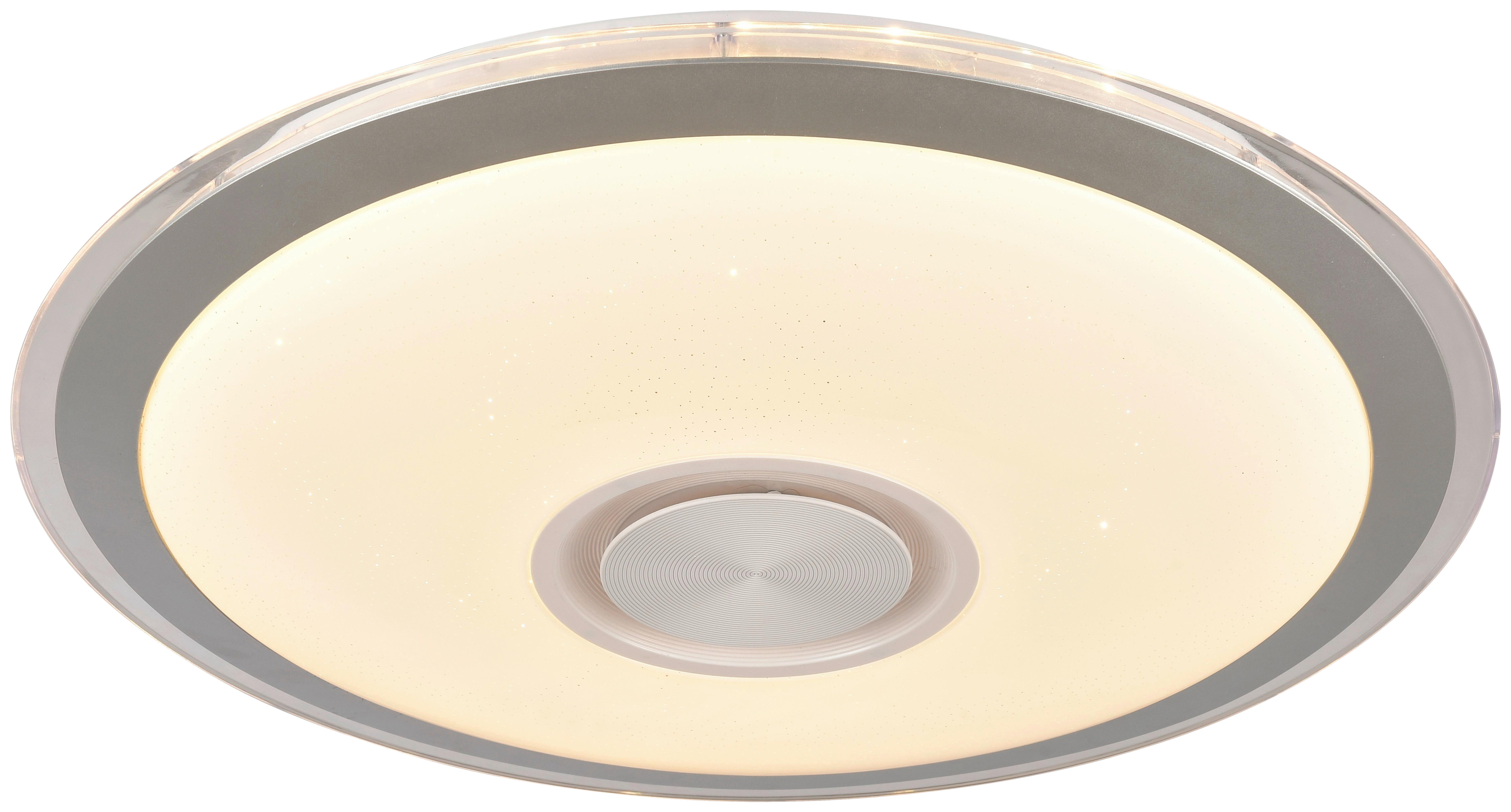 Led Mennyezeti Lámpa Karin - krómszínű/fehér, Modern, műanyag/fém (40cm) - Luca Bessoni