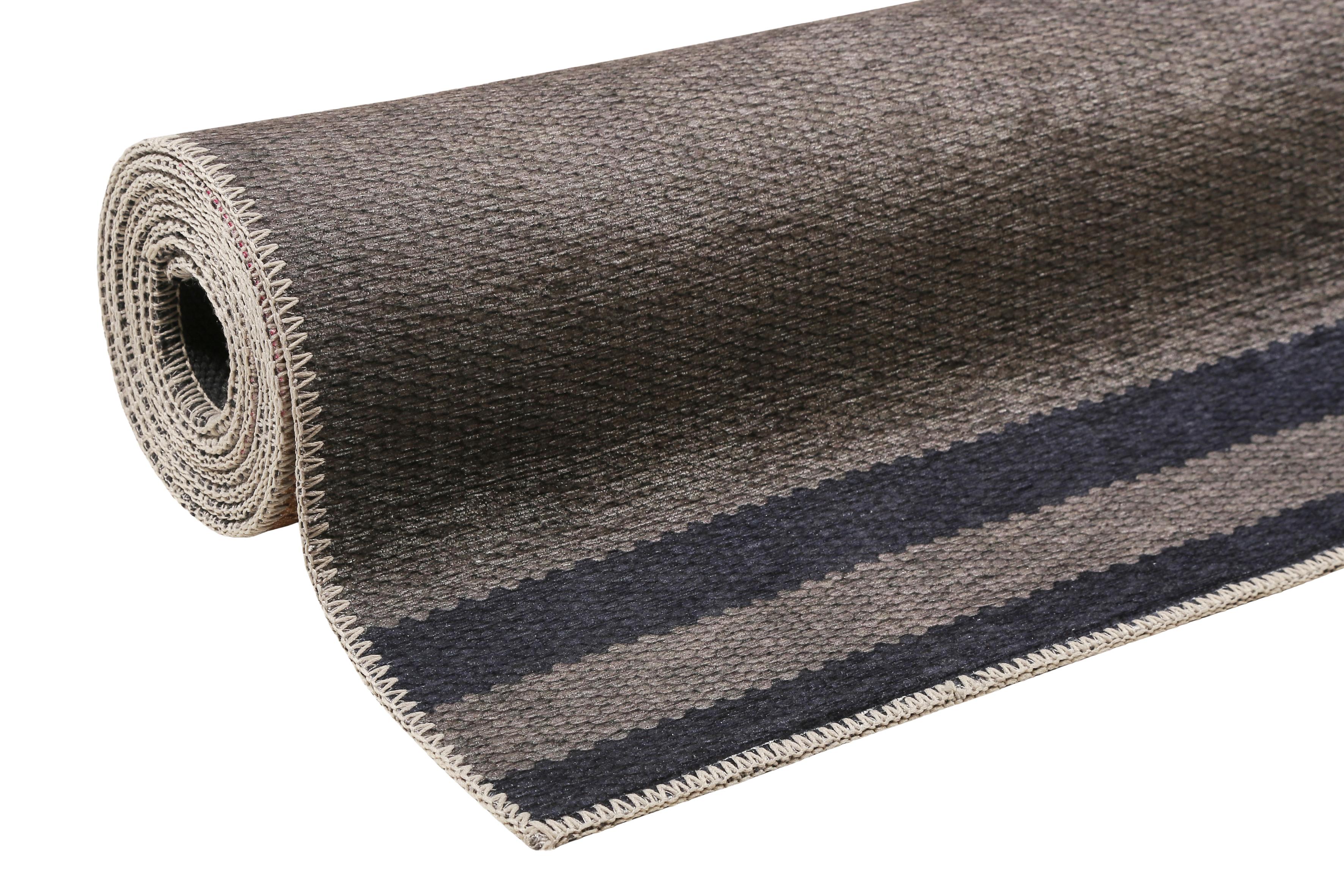 Webteppich Grau/Orange Camps Bay 60x100 cm - Braun/Orange, KONVENTIONELL, Textil (60/100cm) - Esprit