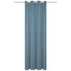 Ösenvorhang Softy 2er Set - Blau, Basics, Textil (140/160cm)