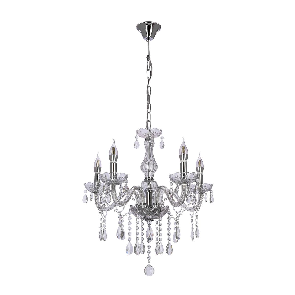 Kronleuchter 35-30313 Cristallo - Transparent, KONVENTIONELL, Metall (56/56/100cm)