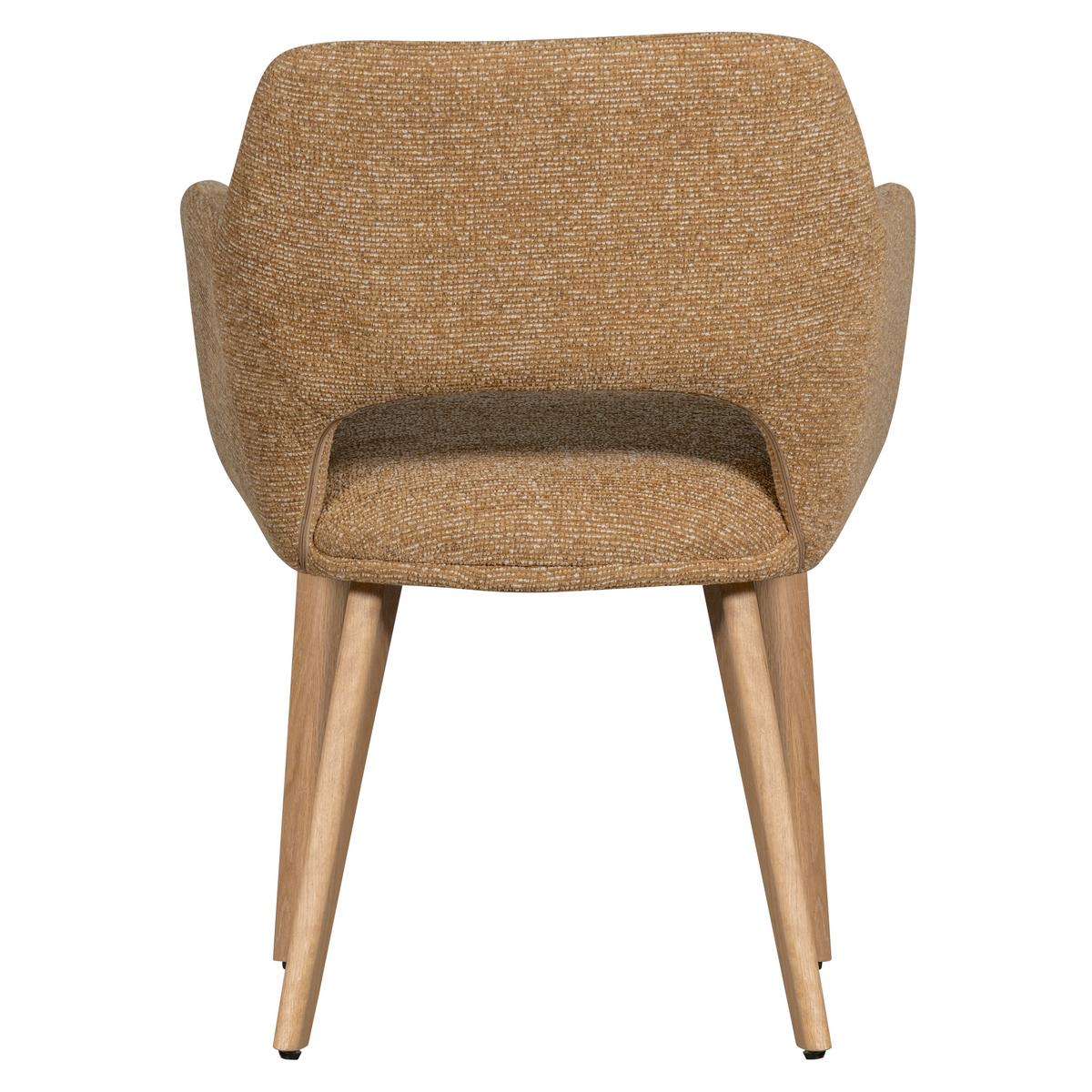 Armlehnstuhl-Set Murat Gelb/Naturfarben B: 61cm - Gelb/Naturfarben, MODERN, Holz/Textil (61/86/60cm) - Livetastic