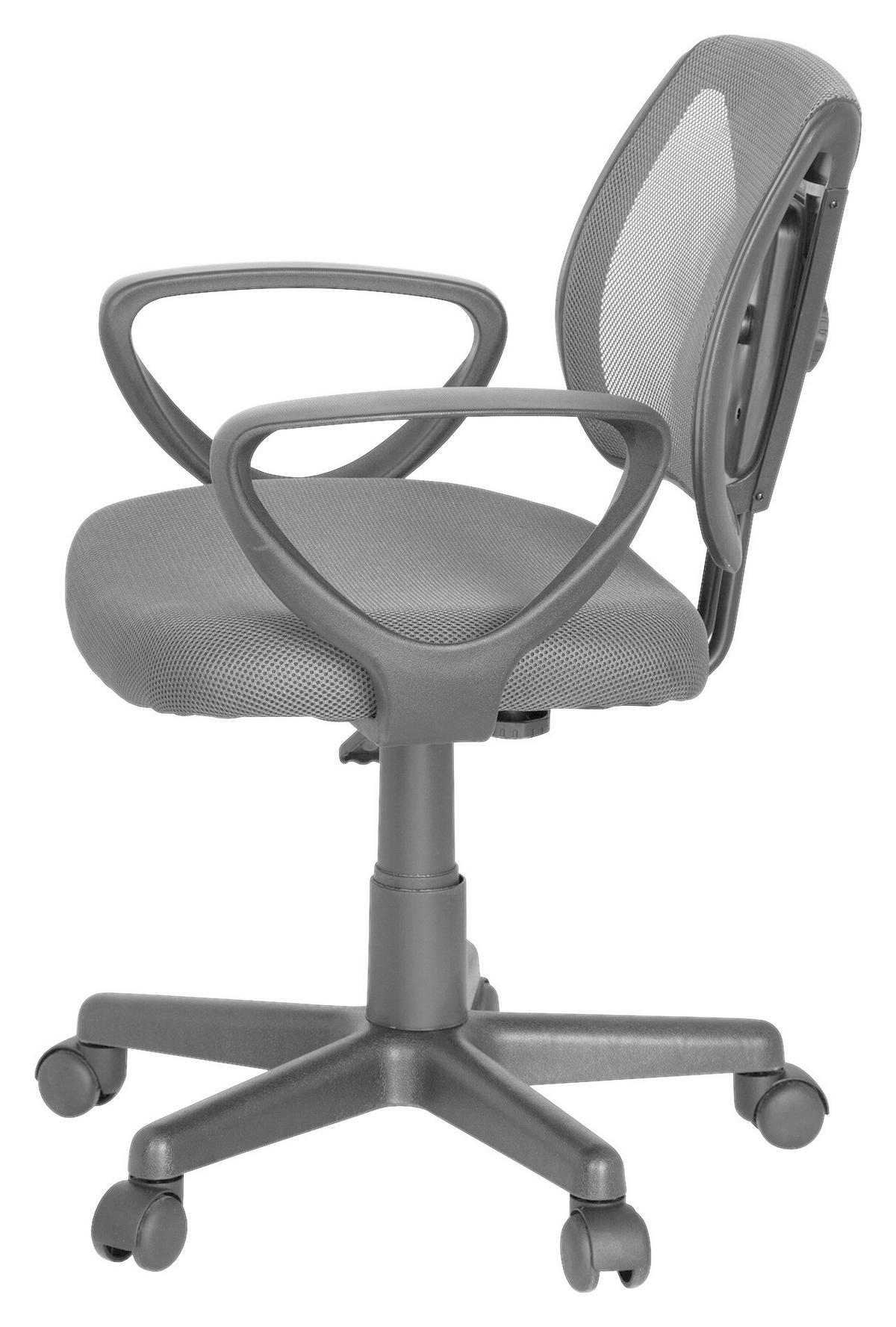 Jugenddrehstuhl Kiddy Cd Grau - Grau, Basics, Kunststoff (58/75-92/45cm) - MID.YOU