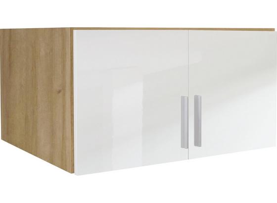 Aufsatzschrank Celle, 2-türig - Eichefarben/Weiß, MODERN, Holz (91/40/54cm) Aufsatzschrank Celle, 2-türig - Eichefarben/Weiß, MODERN, Holz (91/40/54cm)