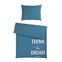 POSTEĽNÁ BIELIZEŇ THINK - modrá, textil (140/200cm) - Mömax