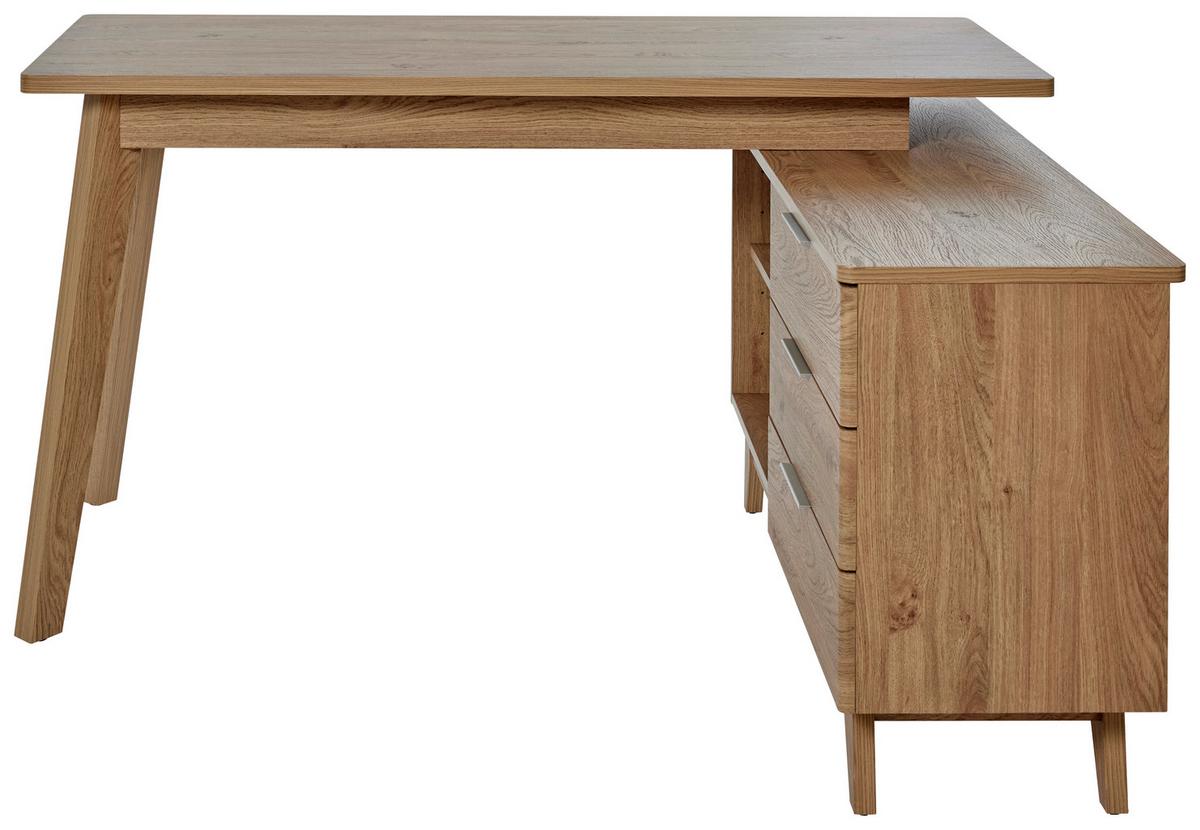 Eckschreibtisch Libre D 240 E* - Eichefarben, MODERN, Holzwerkstoff (140/118/76cm) - Livetastic