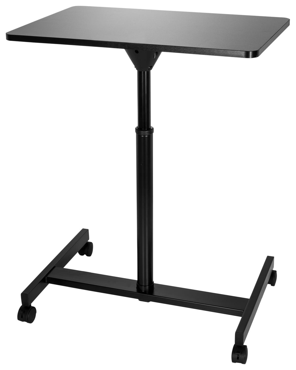 Stehpult Stand Vm-su Höhenverstellbar Schwarz - Schwarz, Basics, Holzwerkstoff/Metall (70/48/80-114cm) - MID.YOU
