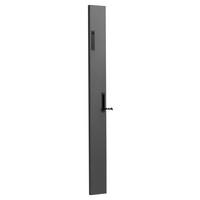 Garderobe Leony H: 110 cm Anthrazit, 2 Haken - Anthrazit, Trend, Holzwerkstoff (12/110/1,8cm)
