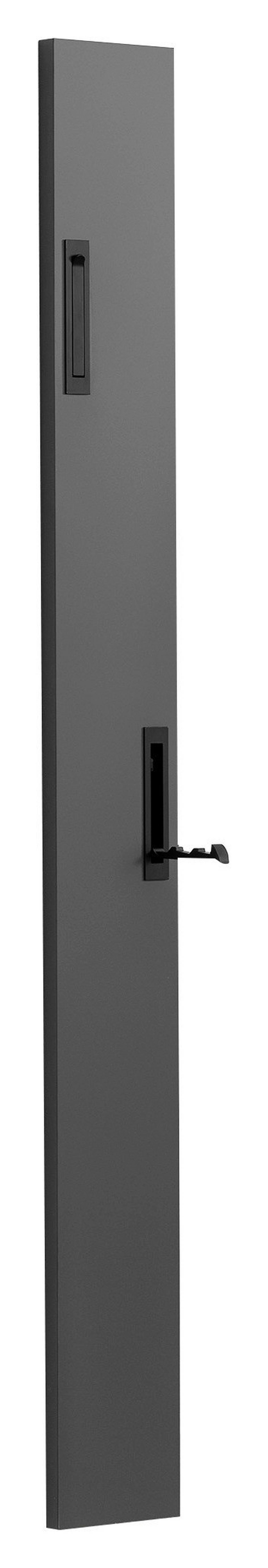 Garderobe Leony H: 110 cm Anthrazit, 2 Haken - Anthrazit, Trend, Holzwerkstoff (12/110/1,8cm)