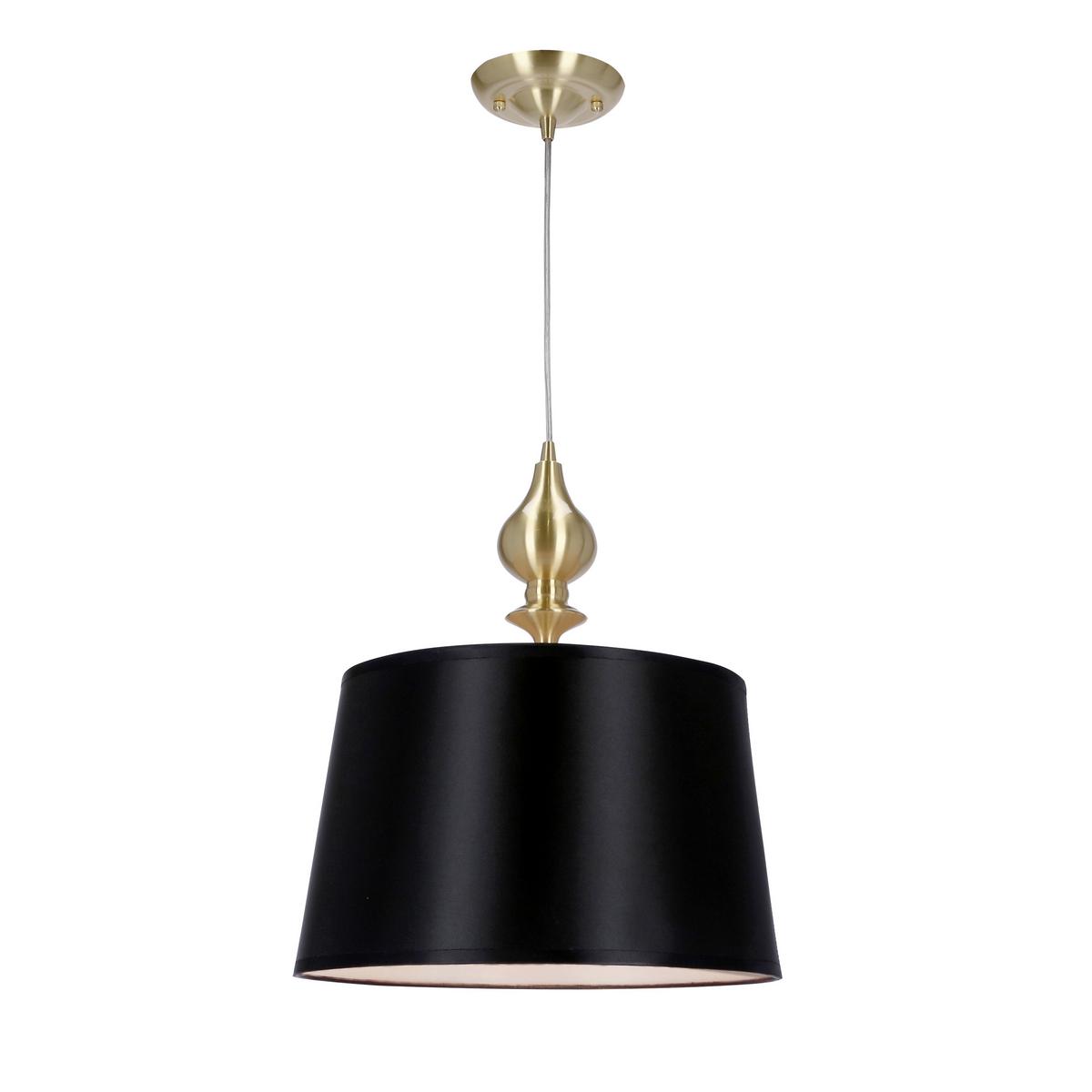 Pendelleuchte 31-09241 Prima Gold - Goldfarben/Schwarz, KONVENTIONELL, Kunststoff/Metall (35/35/120cm)