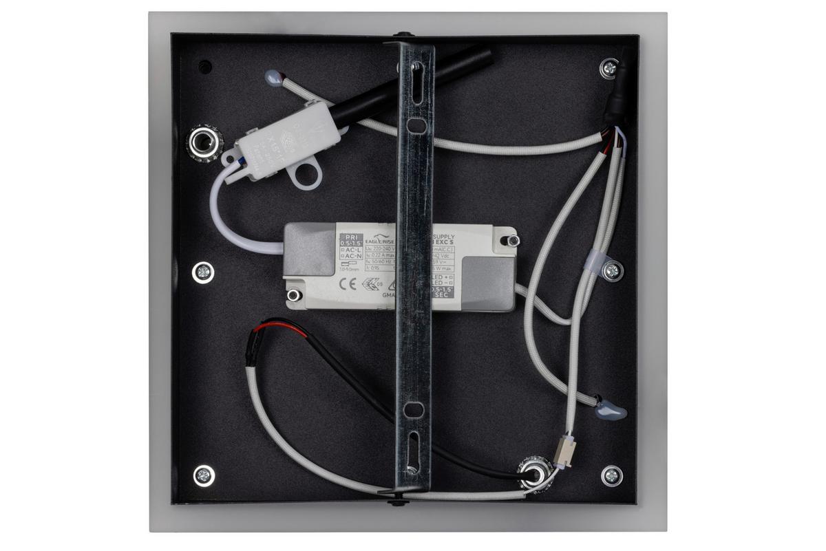 LED-DECKENLEUCHTE 40W, 220-240V - Schwarz/Weiß, Basics, Kunststoff/Metall (75/47/8cm) - Luca Bessoni
