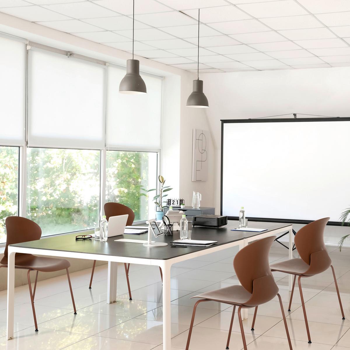 Besucherstuhl T36 Vi Rotbraun B: 56 cm - Rotbraun/Silberfarben, MODERN, Kunststoff/Metall (56/80/54cm) - MID.YOU