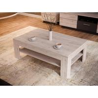 Dohányzóasztal Nizza - tölgyfa színű/iszapszínű, Modern, műanyag/faalapú anyag (120/75/43cm) - Based