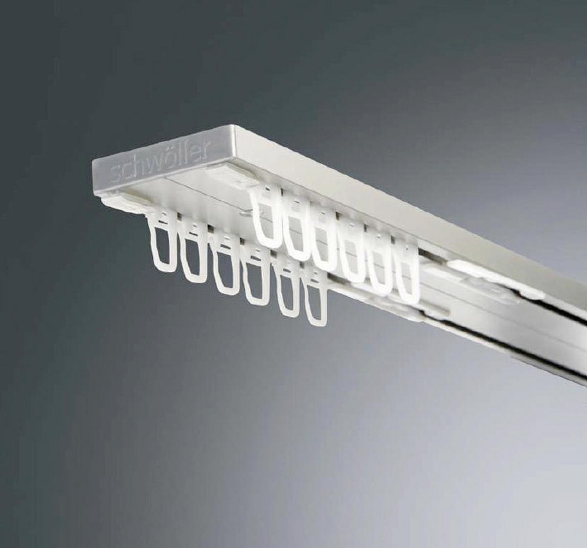 Függönysín Kb. 200cm - fehér, Konventionell, fém (200cm) - Ondega