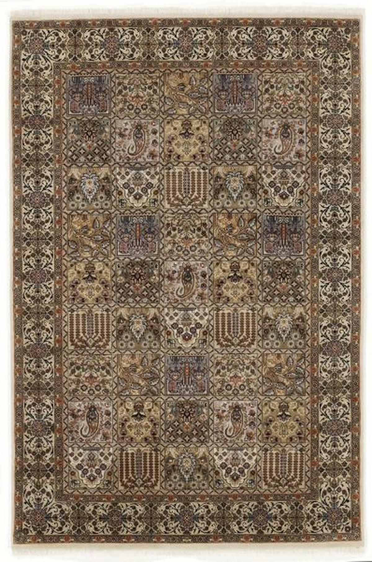 Orientteppich Vasuki Bakhtyari - Creme, Basics, Textil (65/90cm) - Cazaris