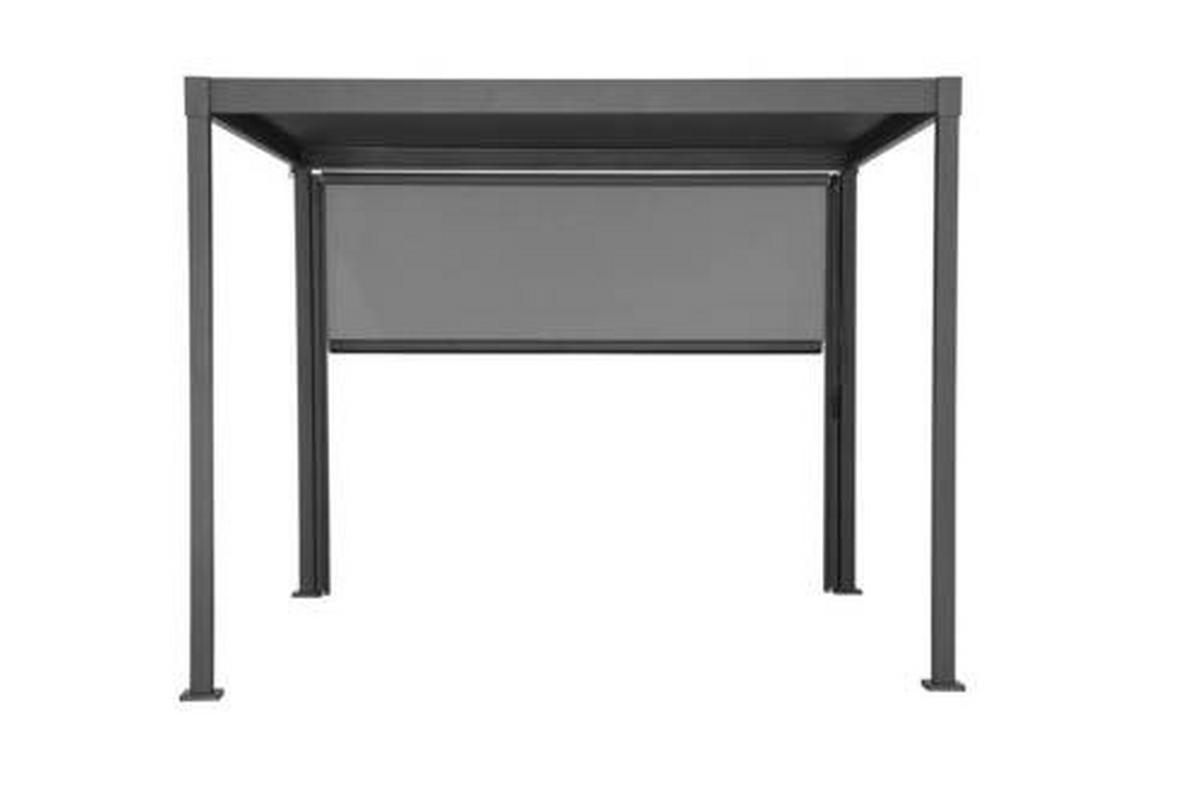 Pavillon-rollo 300x250cm Wetterfest - Anthrazit/Grau, Basics, Textil/Metall (279/224cm) - Gardenson