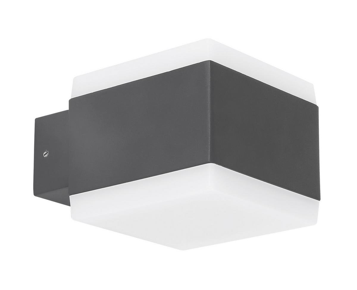Led Außenleuchte Slice 15 Watt Kunststoff, Wandmontage - Basics, Kunststoff/Metall (11/9cm) - Globo