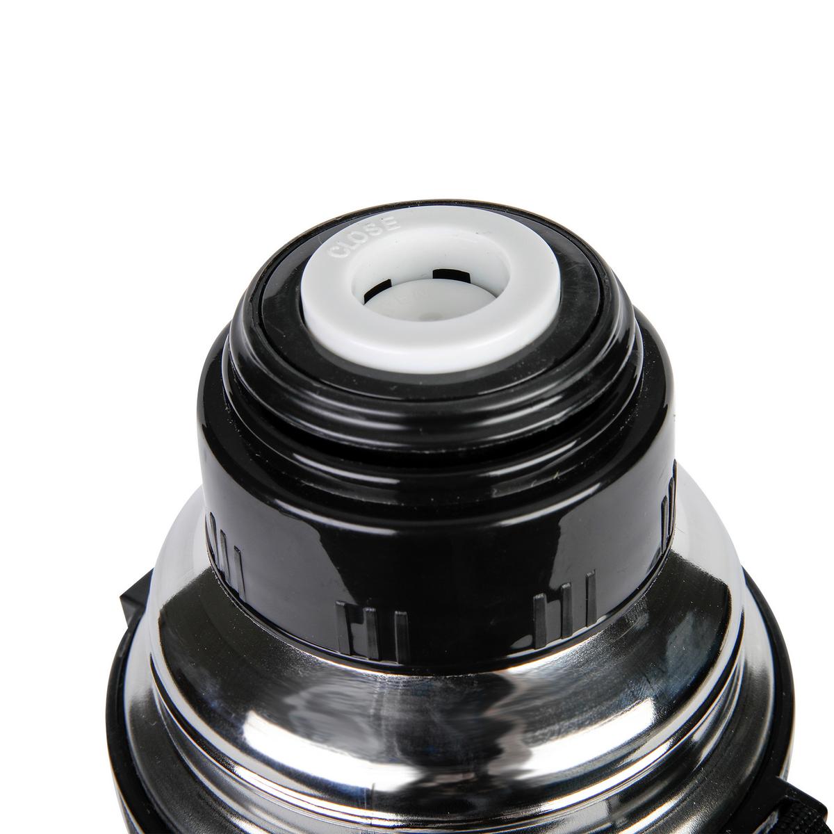 Hőszigetelt Palack Kb. 1,1l - nemesacélszínű/fekete, Basics, műanyag/fém (9,5/9,5/28,5cm) - Luca Bessoni