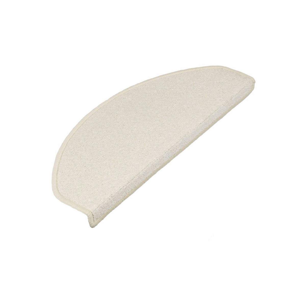 Stufenmatte Teppich Creme Dysmasty 65x23,5cm - Creme, Basics, Leder/Textil (65/23.5cm) - Esposa