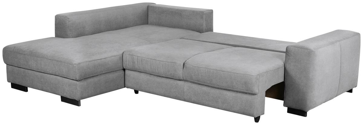 Ecksofa mit Schlaffunktion Olifant, Webstoff - Hellgrau, MODERN, Holz (203/68/283cm) - Ondega