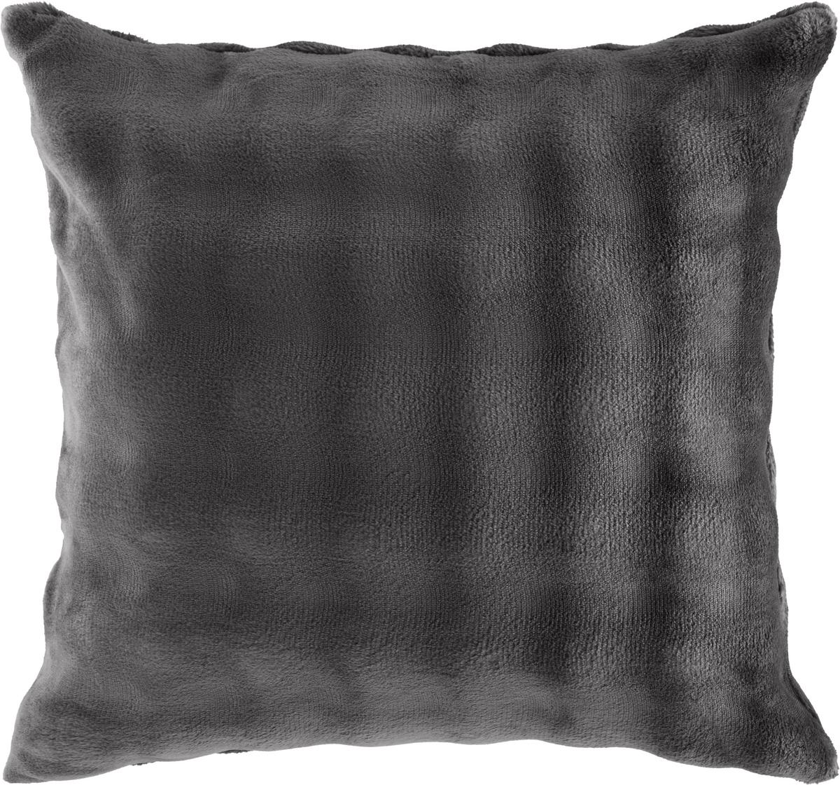 Zierkissen Elisabetha - Anthrazit, MODERN, Textil (45/45cm) - Luca Bessoni