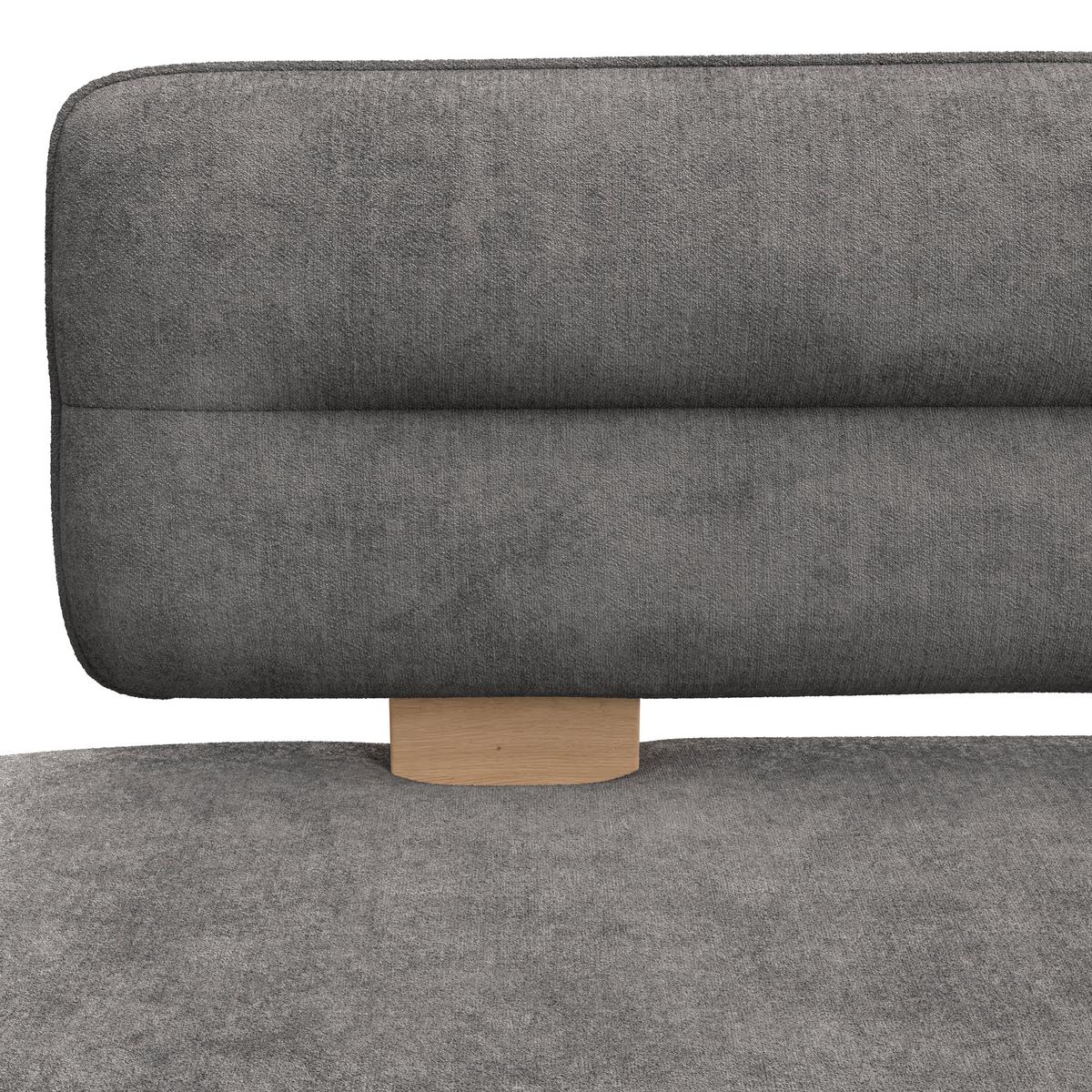 SITZBANK BELUNA II - Eichefarben/Grau, KONVENTIONELL, Holzwerkstoff/Textil (120/87/67cm) - James Wood