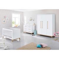 Babyzimmer 103415xg Riva - Eschefarben/Weiß, Design, Holzwerkstoff - Pinolino