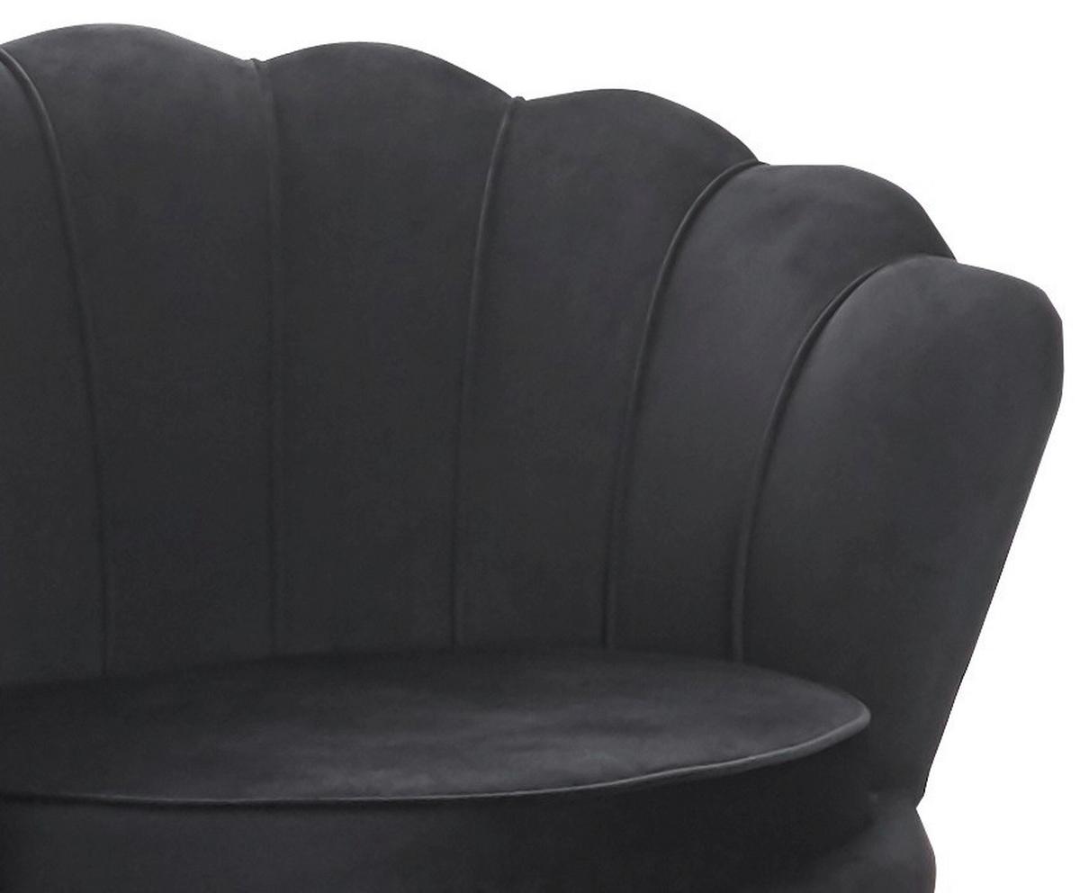 Sessel Schwarz B: 76 Cm - Goldfarben/Schwarz, MODERN, Textil (76/78/76cm) - Livetastic