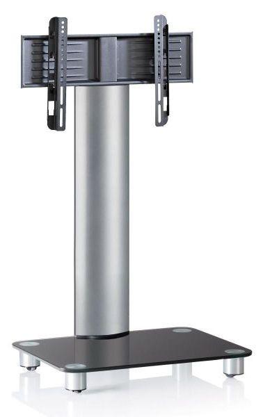 Tv Stojan Bilano Š:60cm Černé Sklo - černá/barvy stříbra, Konvenční, kov/sklo (60/100/44cm) - MID.YOU