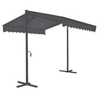 Markise Stand-Markise - Dunkelgrau/Anthrazit, Basics, Kunststoff/Metall (300/260/300cm) - Gardenson