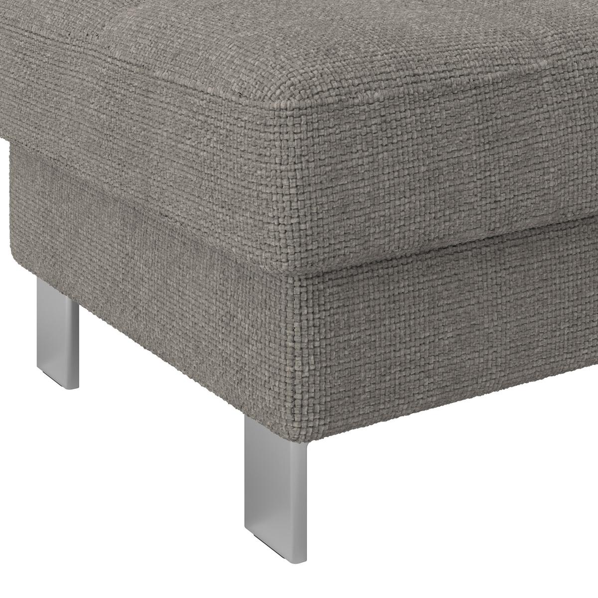 Hocker Savona - Graubraun, MODERN, Textil (90/44/73cm) - Ondega