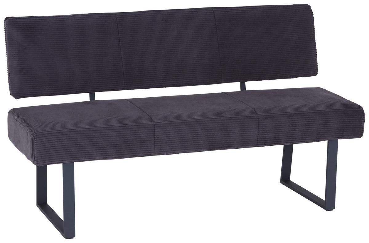 Ülőpad Olivia Giga-S - antracit, Modern, textil/fém (160/91/61cm)
