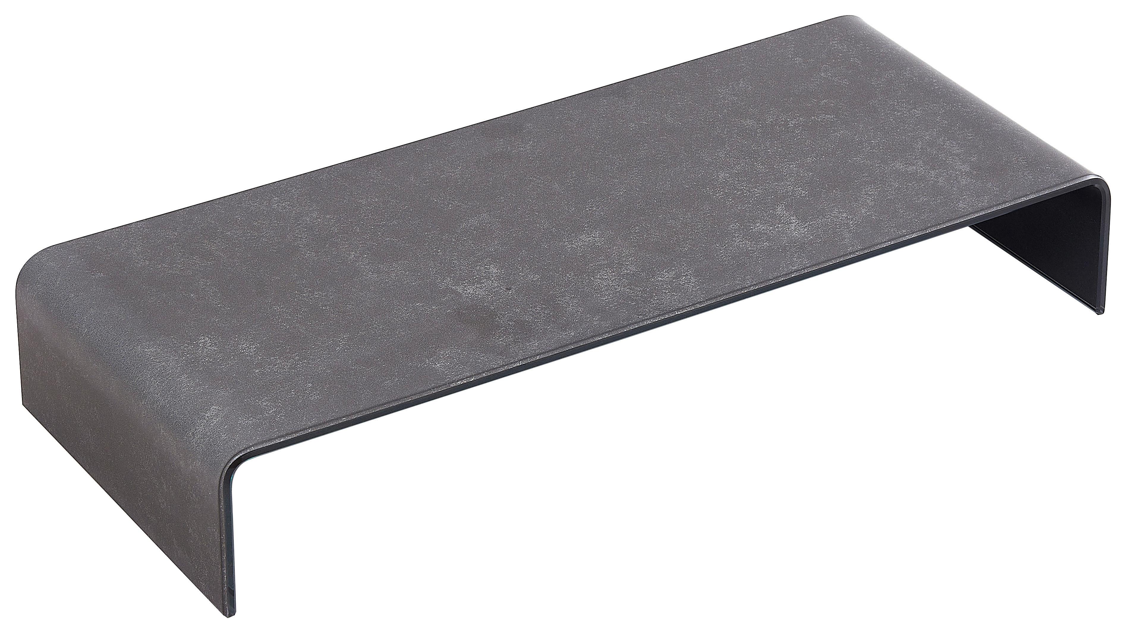 Tv Nadstavec Hagen 2 - sivá, Moderný, sklo (60/11/25cm)