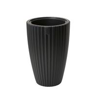 Obal na kvetináč MIRA 30 - čierna, Konventionell, plast (29,0/48,0cm) - Mömax