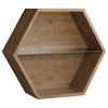 NÁSTĚNNÝ REGÁL EDGE -EXKLUSIV- - dub artisan, Moderní, kompozitní dřevo (51/44/19cm) - Mömax