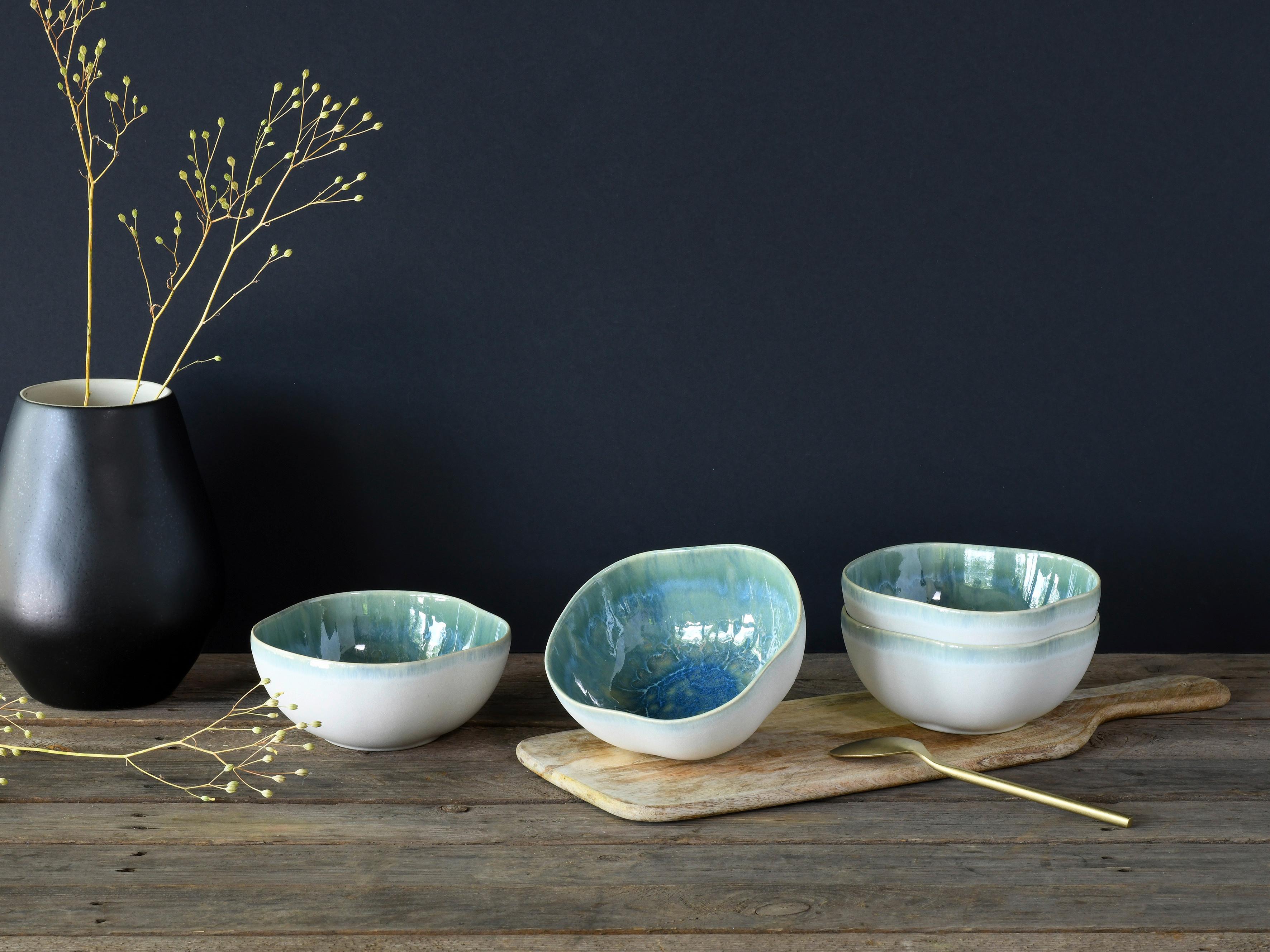Müslischalenset Yuki Bowl Blau/grün 4-Teilig - Blau/Grün, Basics, Keramik (16cm) - Creatable