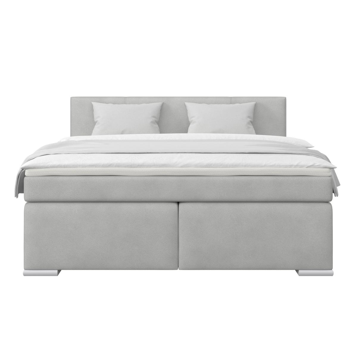 Boxspringbett Mira 1 - Schieferfarben, Basics, Holz/Kunststoff (180/200cm)